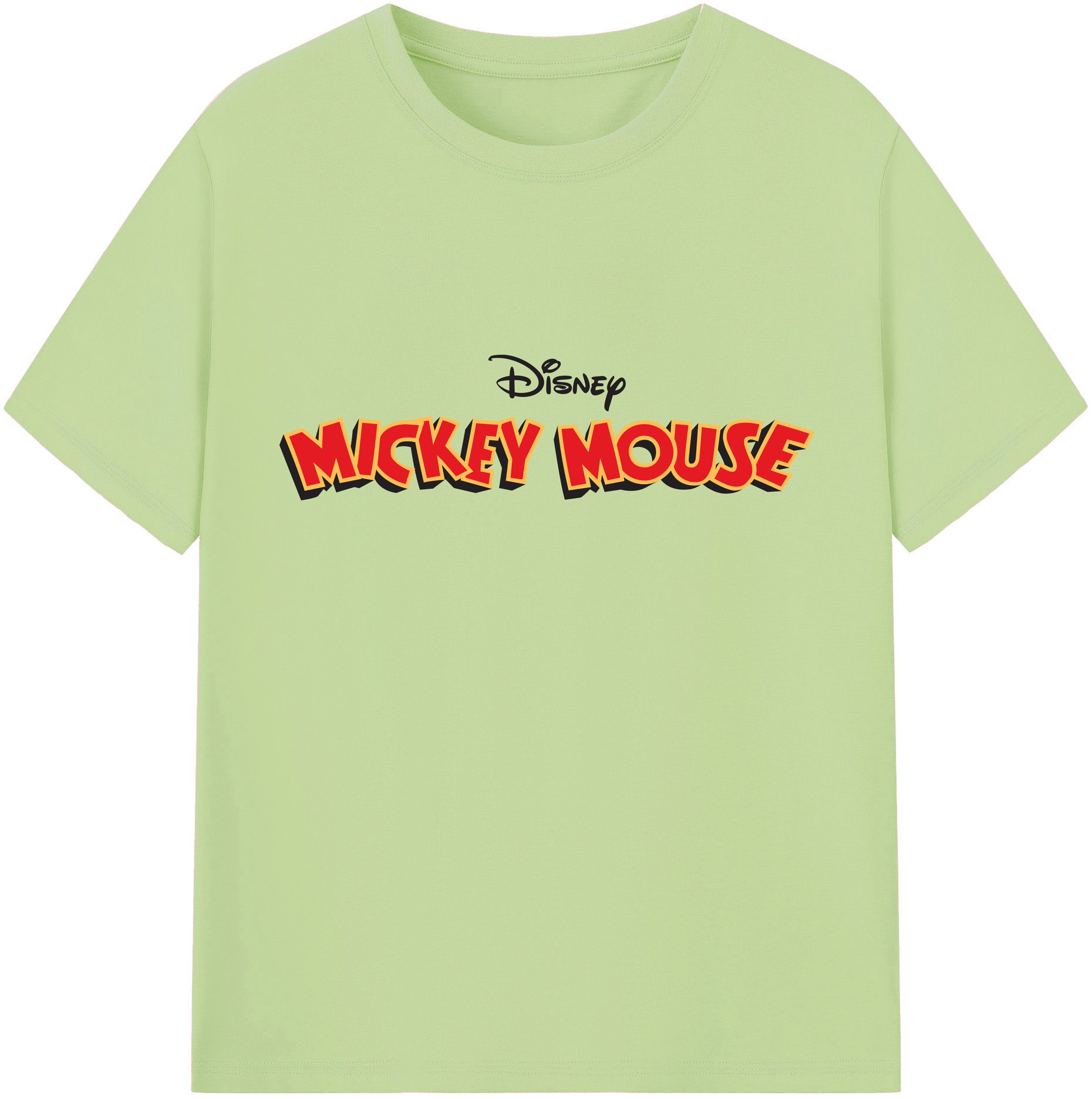 （画像用） ミッキーマウス Mickey Mouse 綿100％半袖Tシャツ（フロントプリント）